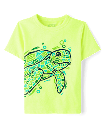 Baby And Toddler Boys Turtle Graphic Tee