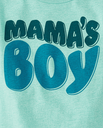 T-shirt graphique « Mama's Boy » pour bébés et tout-petits garçons