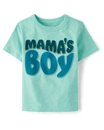 T-shirt graphique « Mama's Boy » pour bébés et tout-petits garçons