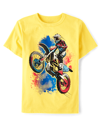 Boys Motor Bike Graphic Tee