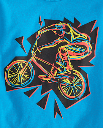 Boys Biker Graphic Tee