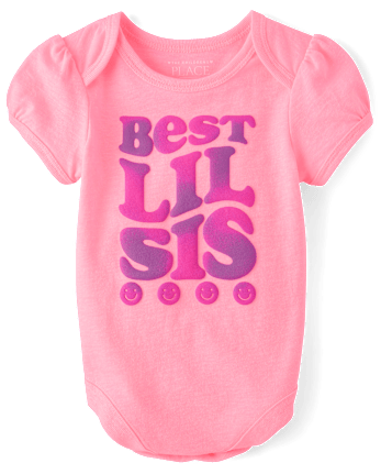 Baby Girls Best Lil Sis Graphic Bodysuit
