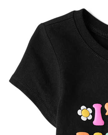 Baby And Toddler Girls Rainbow Birthday Girl Graphic Tee