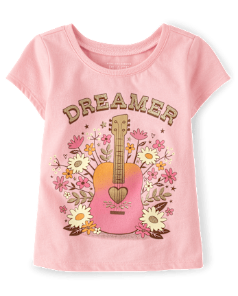 Baby And Toddler Girls Dreamer Graphic Tee
