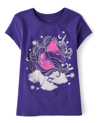 Girls Unicorn Graphic Tee