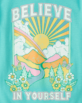 Girls Believe In Yourself Graphic Tee