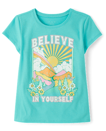 Girls Believe In Yourself Graphic Tee