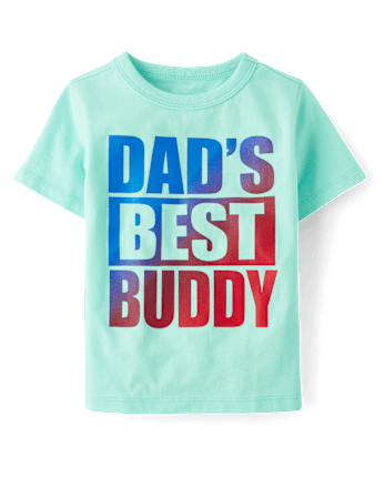 Baby And Toddler Boys Dad's Best Buddy Graphic Tee