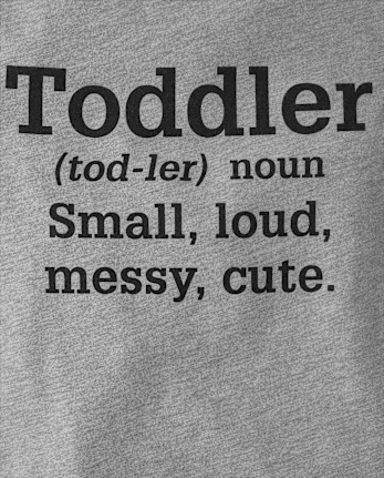Baby And Toddler Boys Definition Graphic Tee