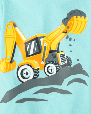 Baby And Toddler Boys Construction Vehicle Graphic Tee