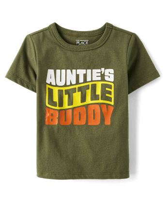 Baby And Toddler Boys Auntie's Buddy Graphic Tee
