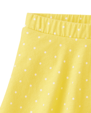 Lot de 2 jupes-shorts imprimées pour petites filles