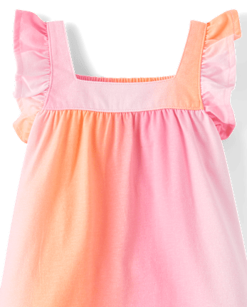 Baby And Toddler Girls Ombre Ruffle Dress