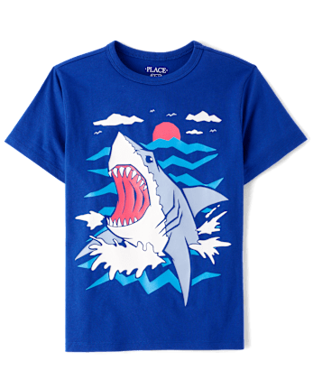Boys Shark Graphic Tee