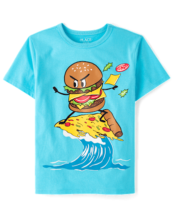 Boys Burger Surf Graphic Tee