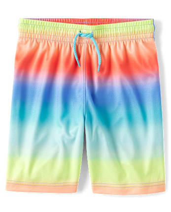 Boys Print Mesh Performance Basketball Shorts