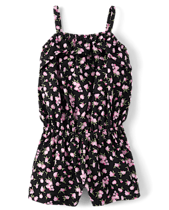 Baby And Toddler Girls Print Ruffle Romper