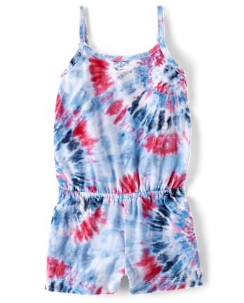 Baby And Toddler Girls Tie Dye Romper