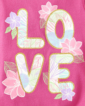 Baby And Toddler Girls Graphic Side Tie Tank Top