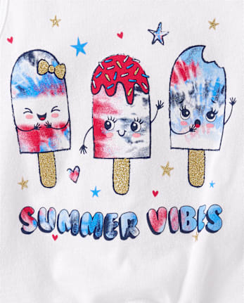 Toddler Girls Americana Popsicle 2-Piece Outfit Set