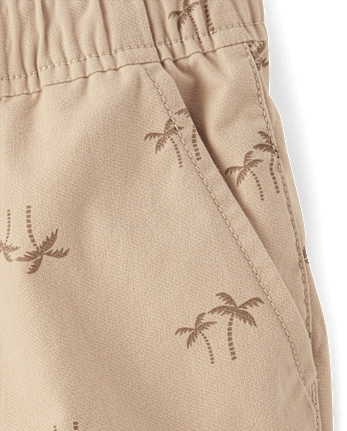 Boys Print Pull On Jogger Shorts