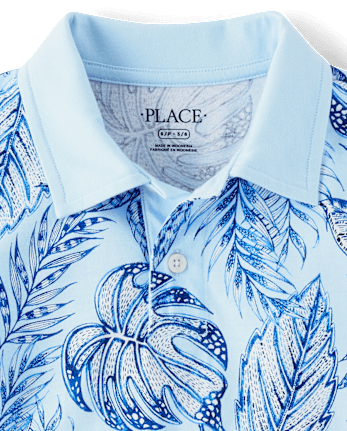 Boys Matching Family Tropical Polo
