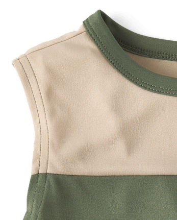 Boys Colorblock Performance Muscle Tank Top