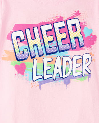 Girls Cheerleader Graphic Tee