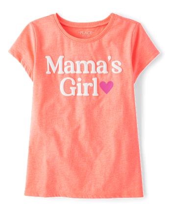 Girls Mama's Girl Graphic Tee