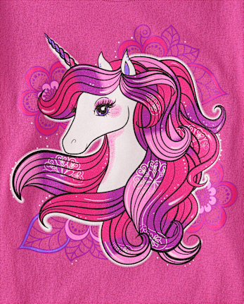 Girls Unicorn Graphic Tee