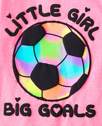 Baby And Toddler Girls Soccer Graphic Tee