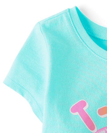 T-shirt graphique de baseball pour bébés et petites filles
