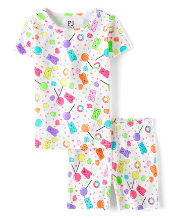 Girls Candy Snug Fit Cotton Pajamas