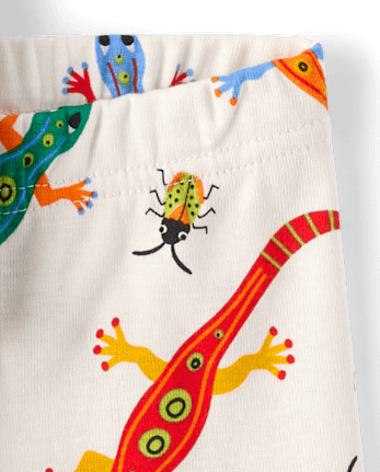 Baby And Toddler Boys Lizard Snug Fit Cotton Pajamas