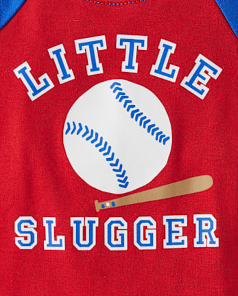 Pyjama ajusté en coton pour bébé et tout-petit garçon, motif baseball