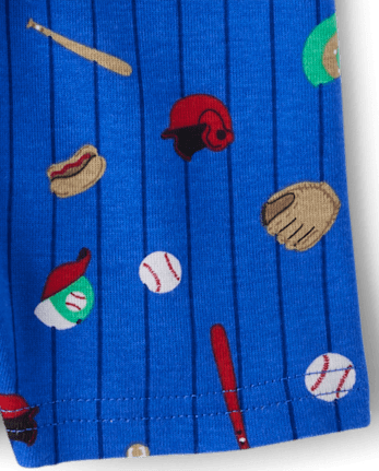 Baby And Toddler Boys Baseball Snug Fit Cotton Pajamas