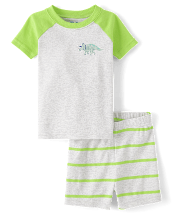 Baby And Toddler Boys Dino Snug Fit Cotton Pajamas
