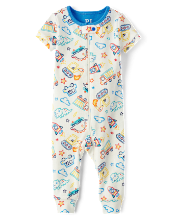 Pyjama une pièce ajusté en coton pour bébé et tout-petit garçon