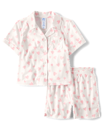 Girls Heart Pajamas