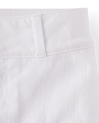 Jupe-short plissée en sergé pour fille