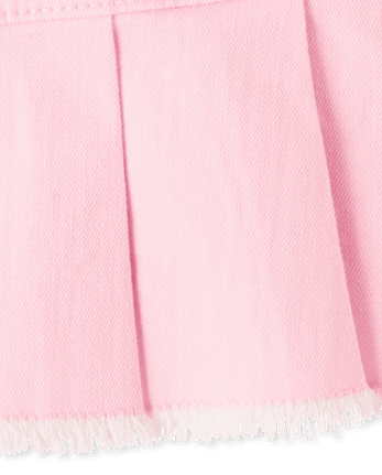 Girls Pleated Twill Skort