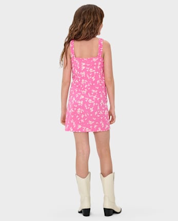 Girls Floral Corset Dress