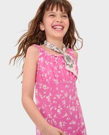 Girls Floral Corset Dress