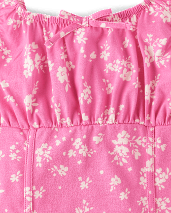 Girls Floral Corset Dress