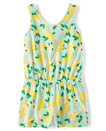 Girls Lemonade Romper