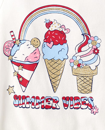 Girls Americana Summer 2-Piece Outfit Set