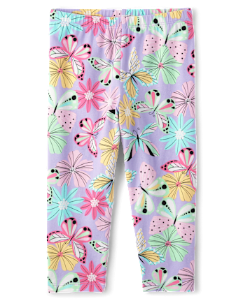 Girls Print Capri Leggings