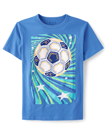 Boys Soccer Ball Graphic Tee
