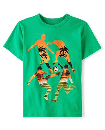 Boys Soccer Beach Graphic Tee