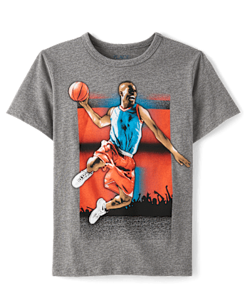 Boys Basketball Player Graphic Tee